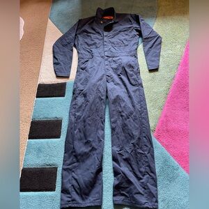 Navy Blue Red Kap Jumpsuit Overalls